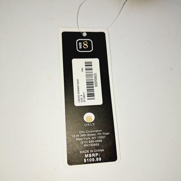 Orly Tan Slouch Short Cowgirl Western Boot 8 - Picture 8 of 8